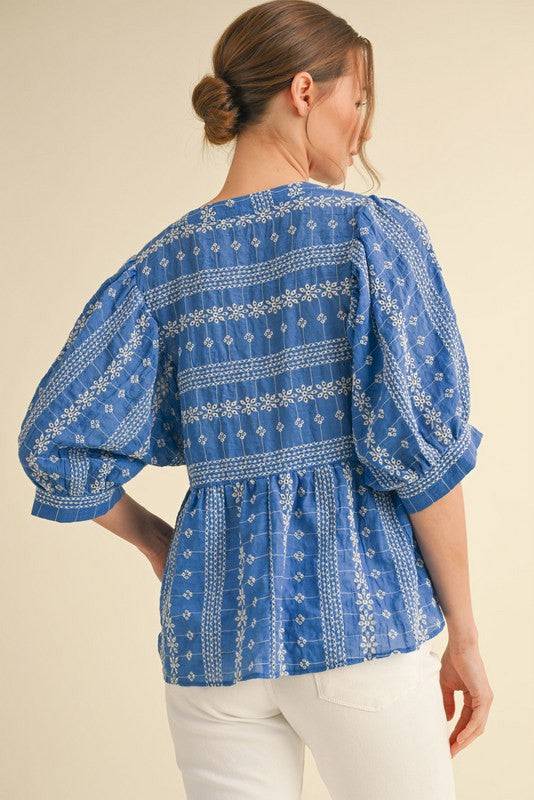 Wildflower Whim Top Clothing Peacocks & Pearls Lexington