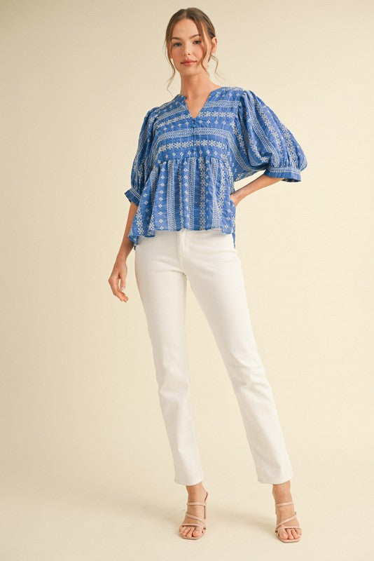 Wildflower Whim Top Clothing Peacocks & Pearls Lexington