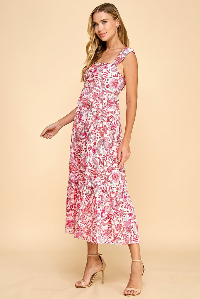 Sweet Bloom Midi Dress Clothing Peacocks & Pearls Lexington