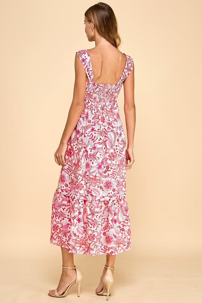 Sweet Bloom Midi Dress Clothing Peacocks & Pearls Lexington