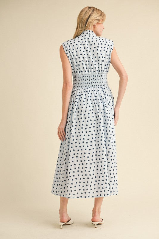 Dottie Zip Midi Dress Clothing Peacocks & Pearls Lexington