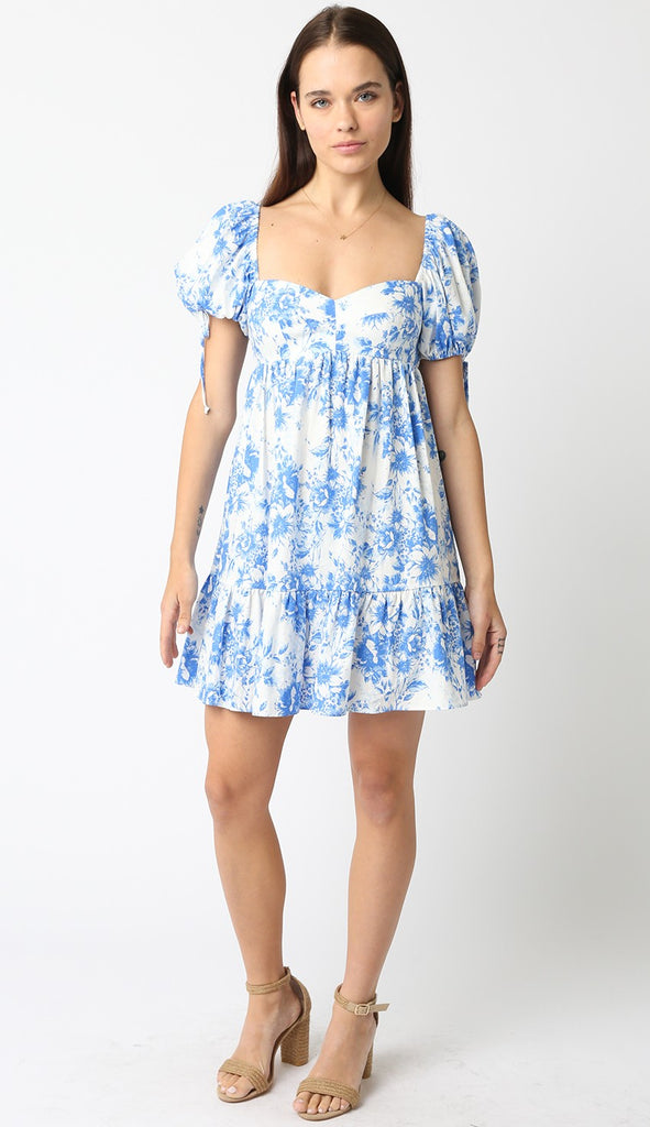 Hailey Floral Baby Doll Dress Clothing Peacocks & Pearls Lexington