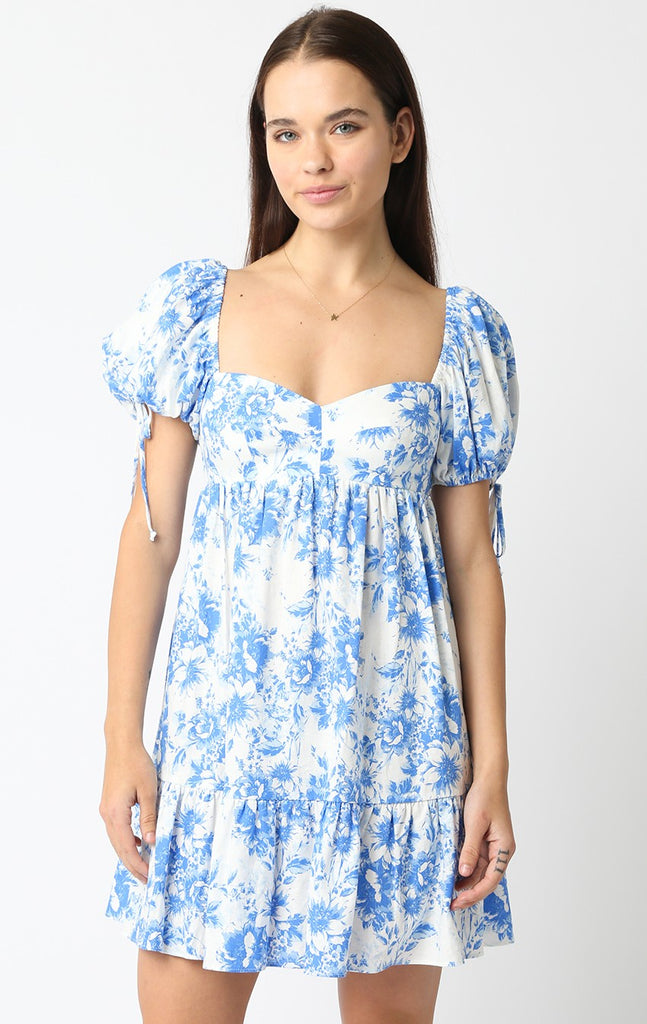 Hailey Floral Baby Doll Dress Clothing Peacocks & Pearls Lexington