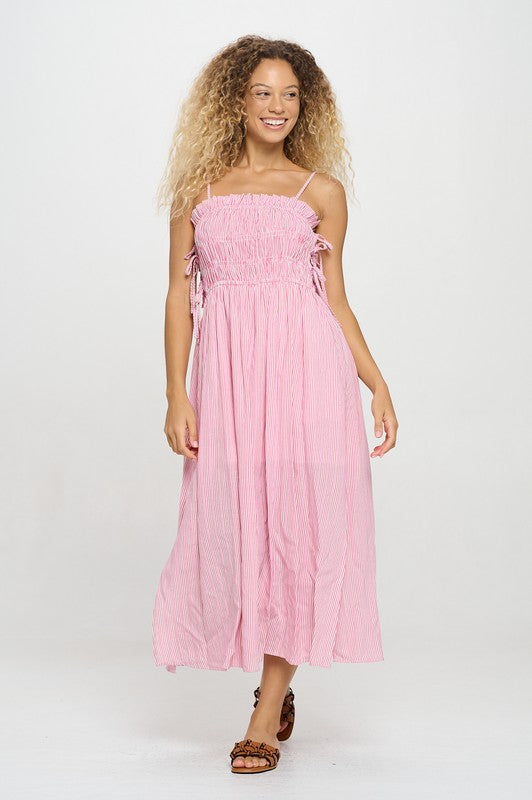 Blush Dawn Maxi Dress Clothing Peacocks & Pearls Lexington