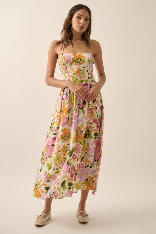 Lush Radiance Midi Dress Clothing Peacocks & Pearls Lexington