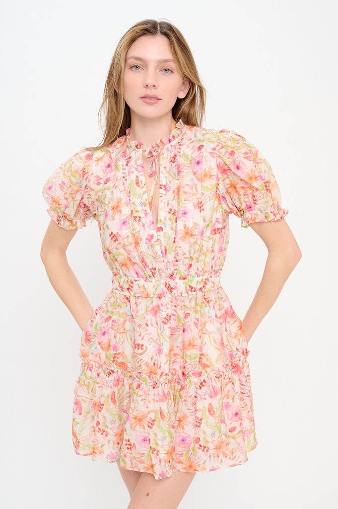 Pebble Blush Garden Dress Clothing Peacocks & Pearls Lexington