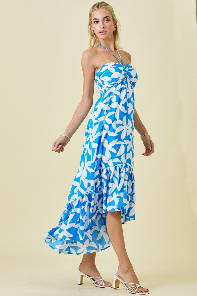 Blue Palms Dress Clothing Peacocks & Pearls Lexington