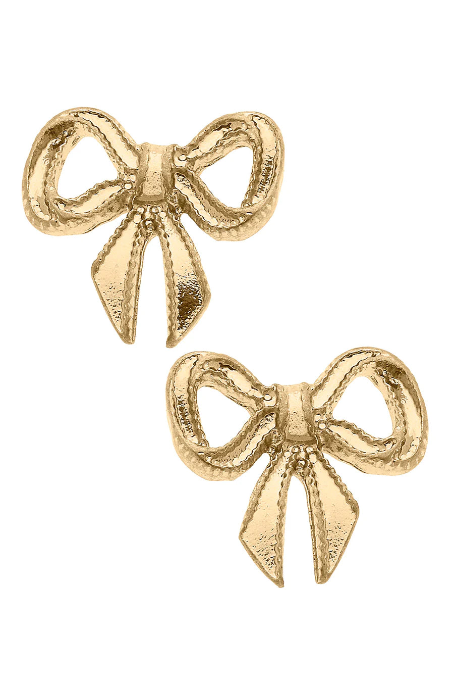 Gold Bow Knot Stud Earrings for … curated on LTK