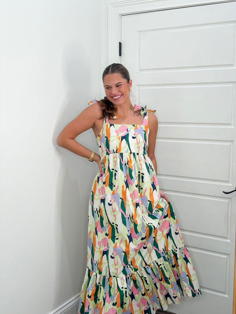 Electric Blossom Maxi Dress Electric Blossom Maxi Dress