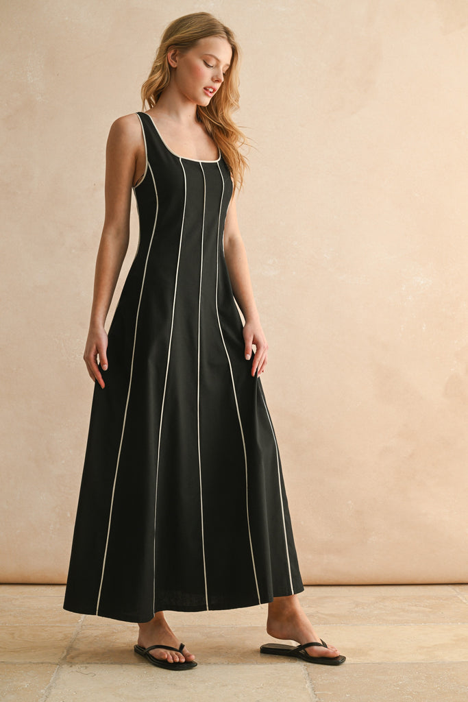 Midnight Grain Maxi Dress Clothing Peacocks & Pearls Lexington