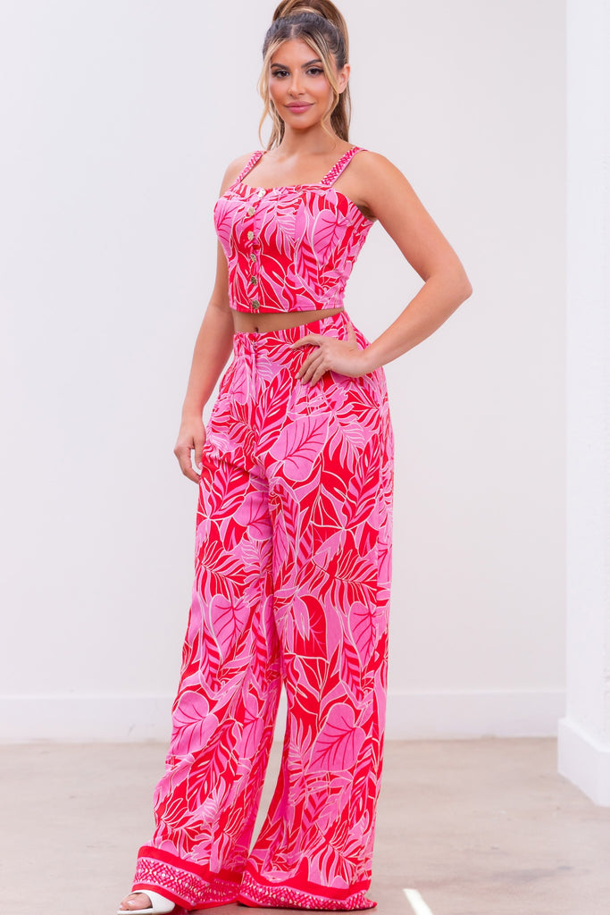 Pink Paradise Set Clothing Peacocks & Pearls Lexington