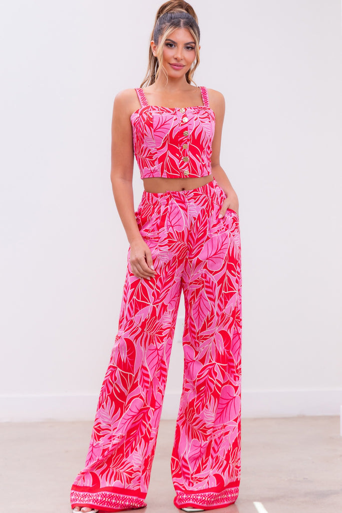 Pink Paradise Set Clothing Peacocks & Pearls Lexington
