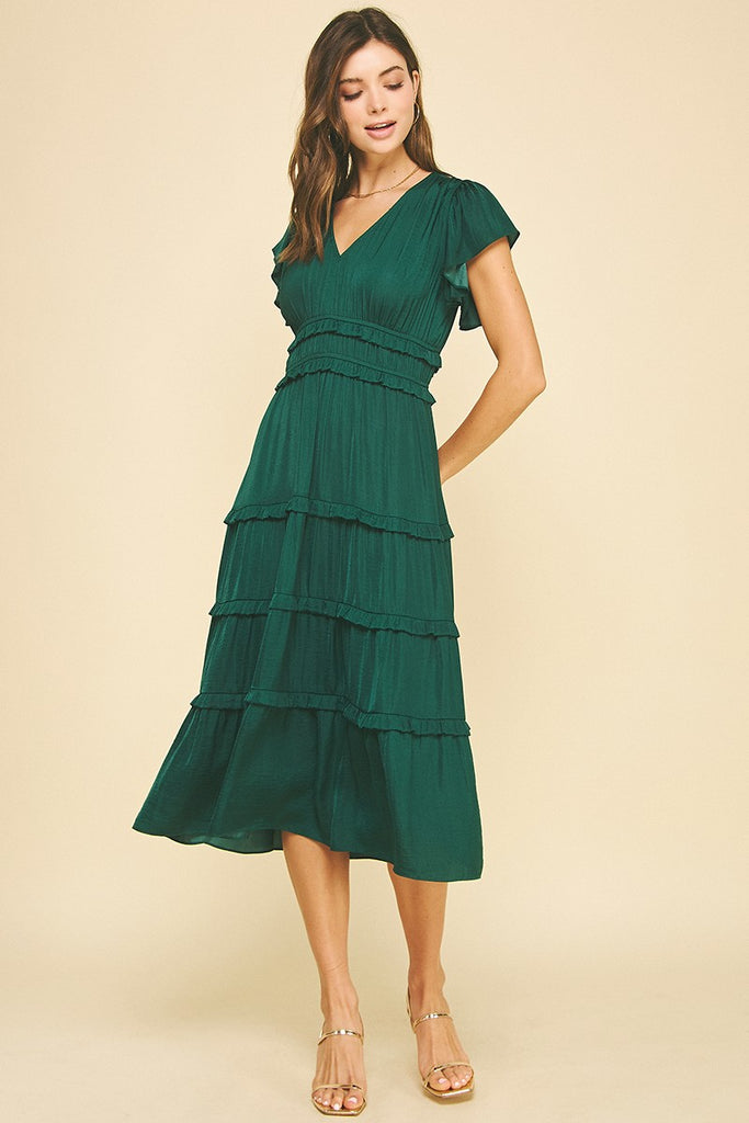 Always Reliable Midi Dress Clothing Peacocks & Pearls Lexington Green S