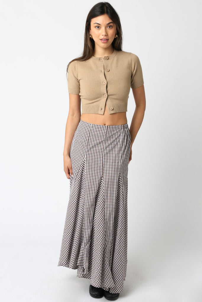 The Checkered Harvest Maxi Skirt Clothing Peacocks & Pearls Lexington