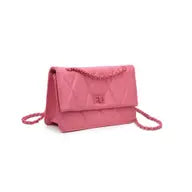 Yelena Dip Dye Quilted Purse Purse Urban Expressions Pink  