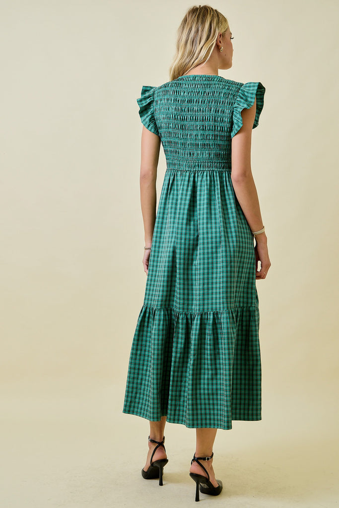 Greenlight Gingham Dress Clothing Peacocks & Pearls Lexington