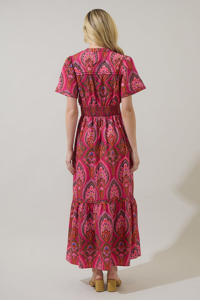 Wildflower Wine Maxi Dress Clothing Peacocks & Pearls Lexington
