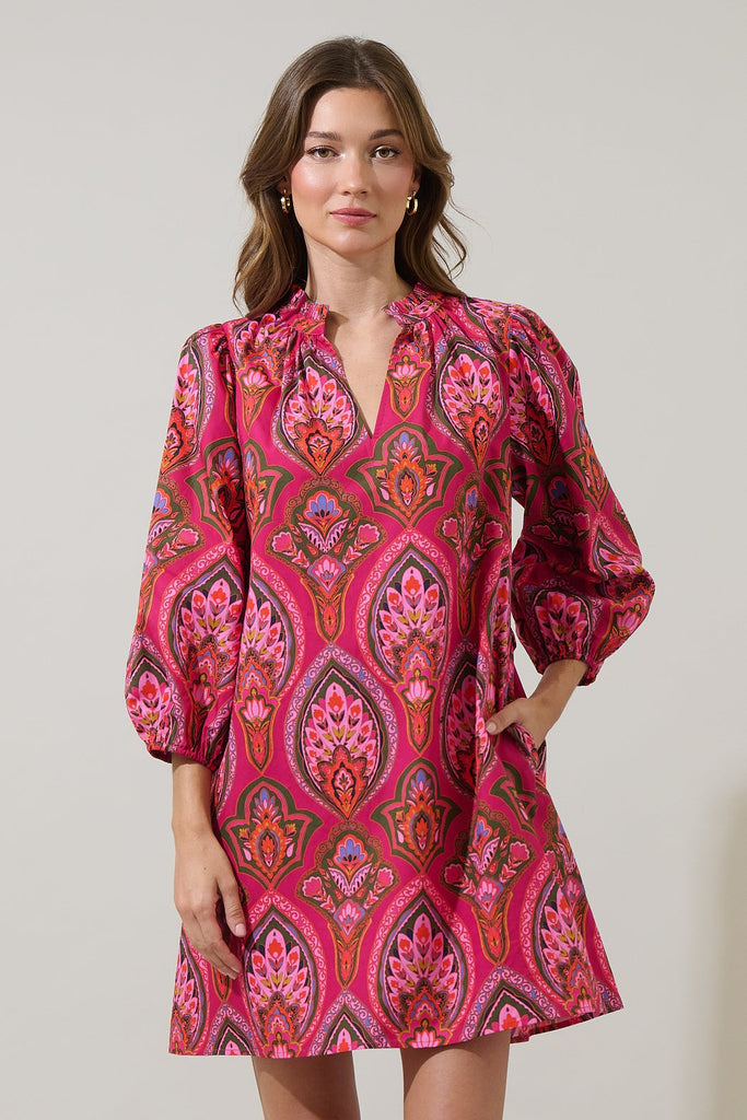 Wildflower Wine Short Dress Clothing Peacocks & Pearls Lexington