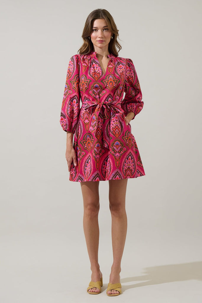 Wildflower Wine Short Dress Clothing Peacocks & Pearls Lexington