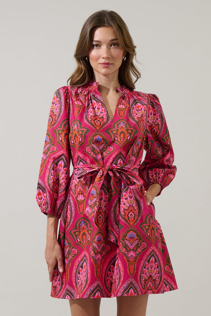Wildflower Wine Short Dress Clothing Peacocks & Pearls Lexington
