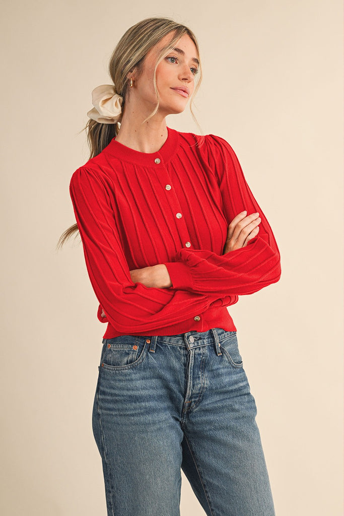 The Cozy Ribbed Cardigan Clothing Peacocks & Pearls Lexington