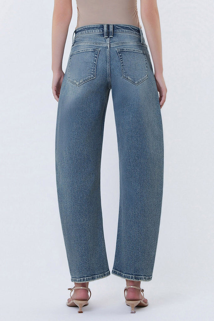 Radiance High Rise Slim Barrel Jean Clothing Peacocks & Pearls Lexington