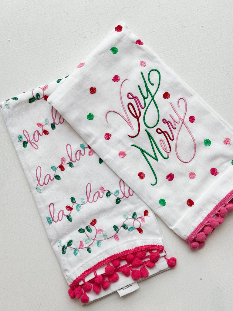 The Christmas Cheer Towels Home Peacocks & Pearls Lexington