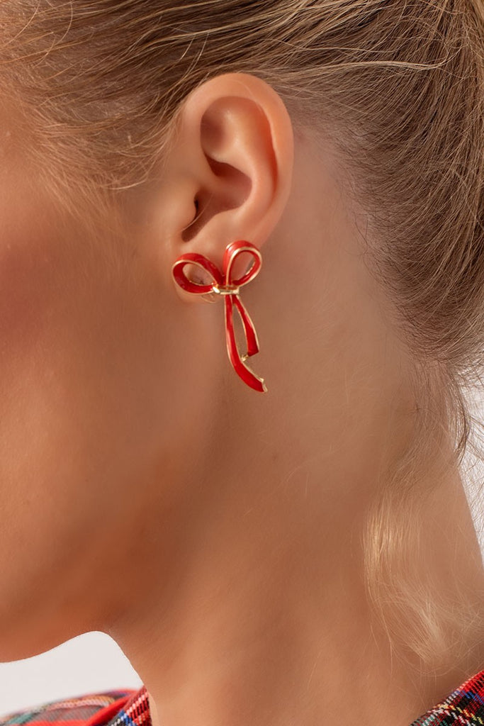 Rosie Red Bow Earrings Jewelry Peacocks & Pearls Lexington