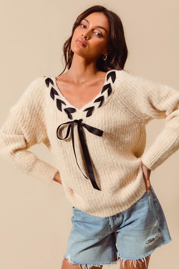 The Twist & Tie Sweater Clothing Peacocks & Pearls Lexington