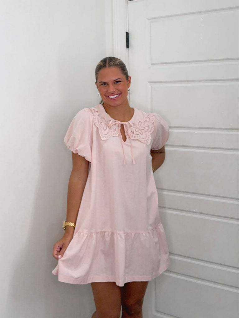 Peony Whisper Short Dress Clothing Peacocks & Pearls Lexington