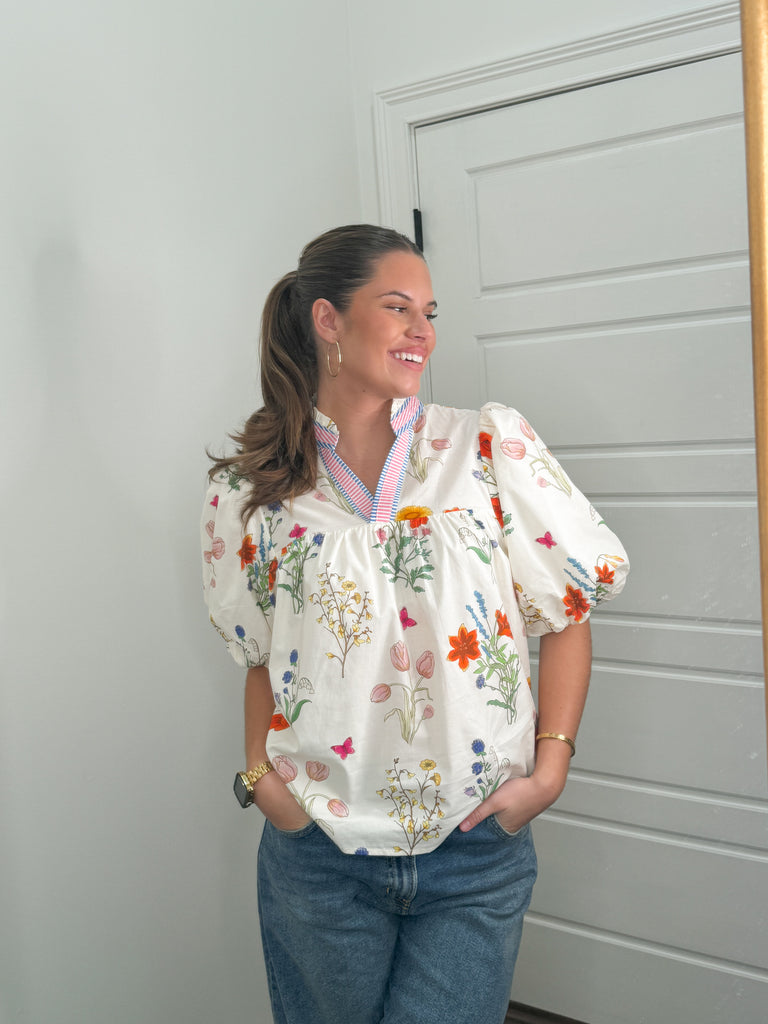 Citrus Bloom Top Clothing Peacocks & Pearls Lexington