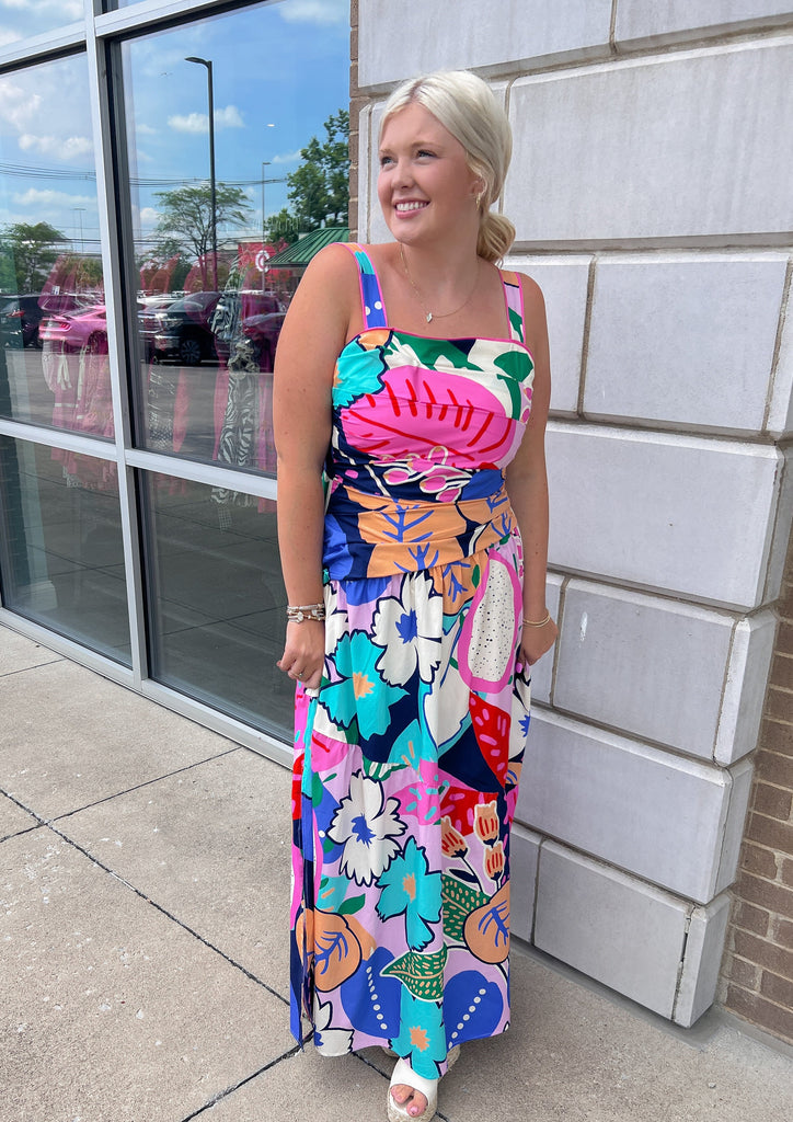 Summer Heat Maxi Dress Clothing Peacocks & Pearls Lexington   