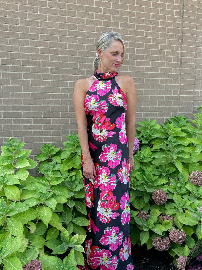 Fancy Friday Floral Maxi Dress Clothing Peacocks & Pearls Lexington   