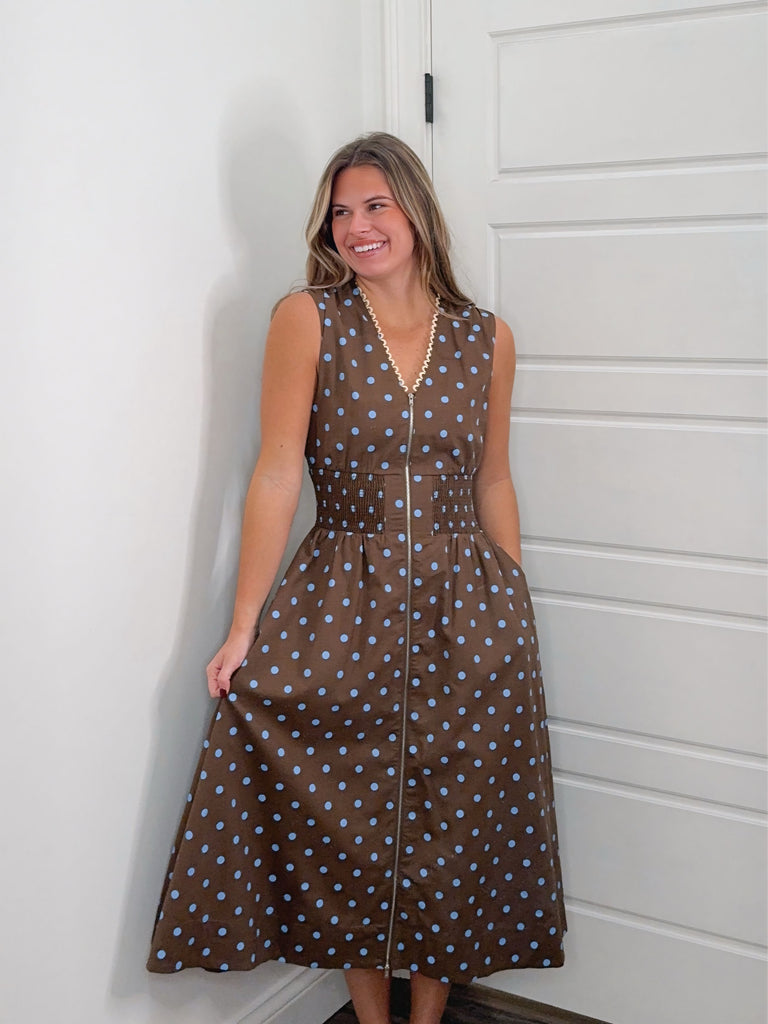 blueberry midi dress SIMKHAI Blueberry Corinne Cotton Midi Dress Blueberry / 0