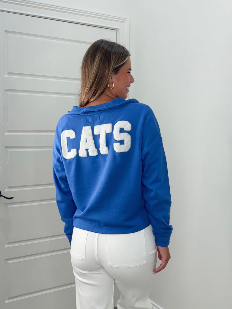 Collared Cats Sweatshirt Clothing Peacocks & Pearls Lexington   