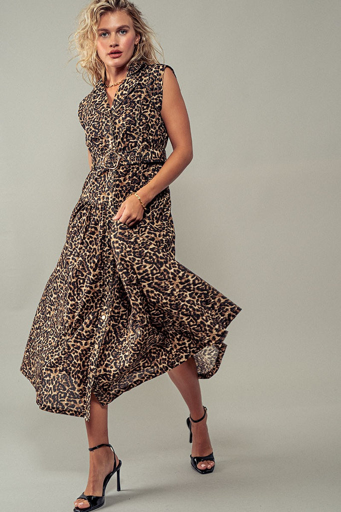 On The Prowl Midi Dress Clothing Peacocks & Pearls Lexington   