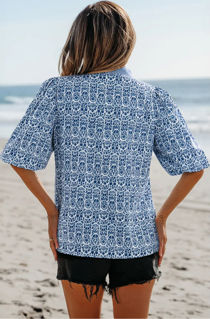 Midday Mist Top Clothing Peacocks & Pearls Lexington