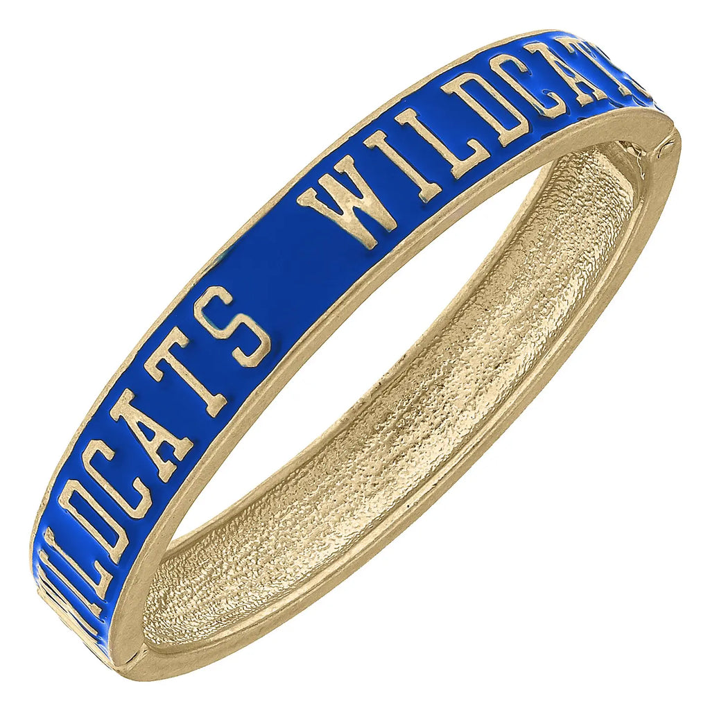 Kentucky Wildcats Enamel Hinge Bangle in Blue Jewelry Peacocks & Pearls Lexington   