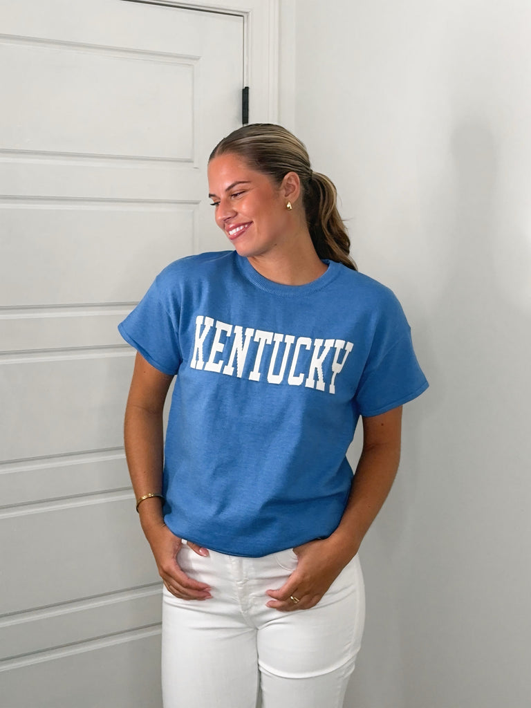 Kentucky Short Sleeve Sweater Clothing Peacocks & Pearls Lexington
