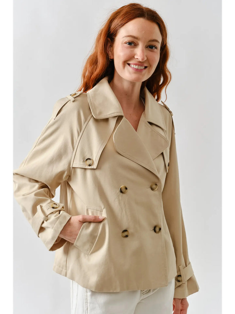 The Half Trench Button Down Coat Clothing Peacocks & Pearls Lexington