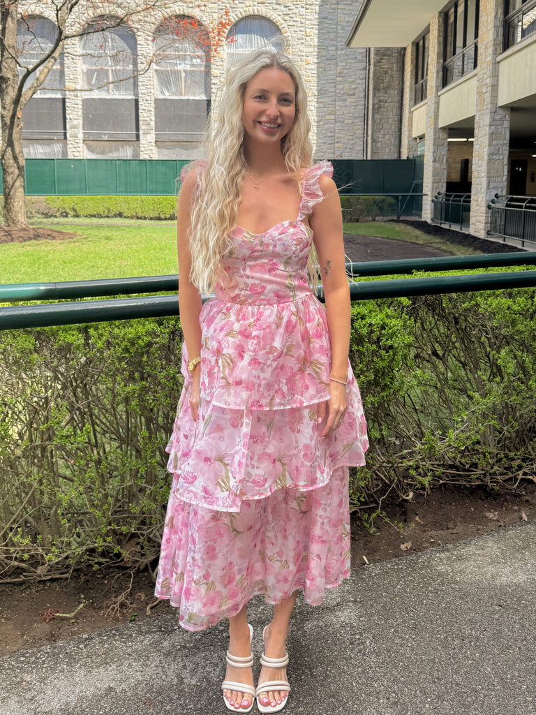 Lily Blossom Midi Dress Peacocks & Pearls Lexington Lily Blossom Midi Dress Peacocks & Pearls Lexington