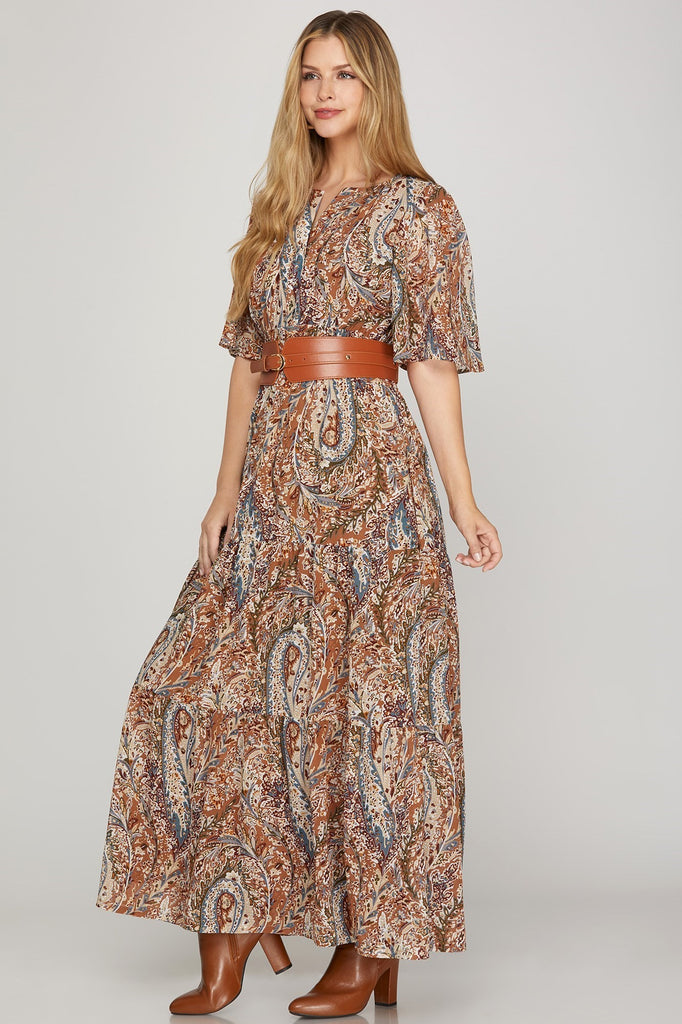 Sienna Shade Maxi Dress Clothing Peacocks & Pearls Lexington