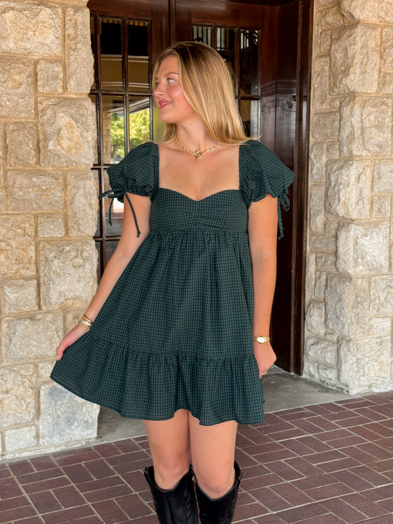 The Gingham Hour Dress Clothing Peacocks & Pearls Lexington