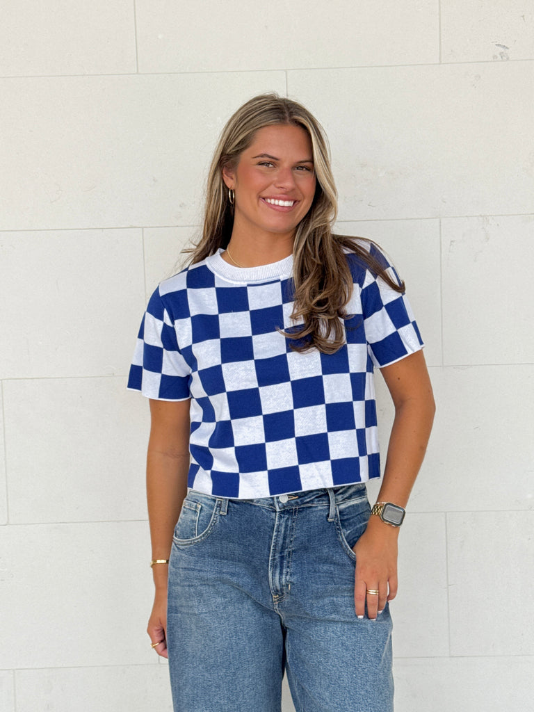 Check Mate Top Clothing Sparkle City