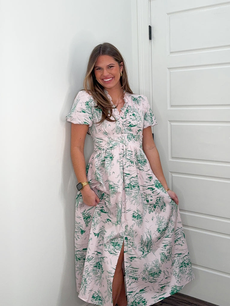 Blossom Grove Maxi Dress Clothing Peacocks & Pearls Lexington