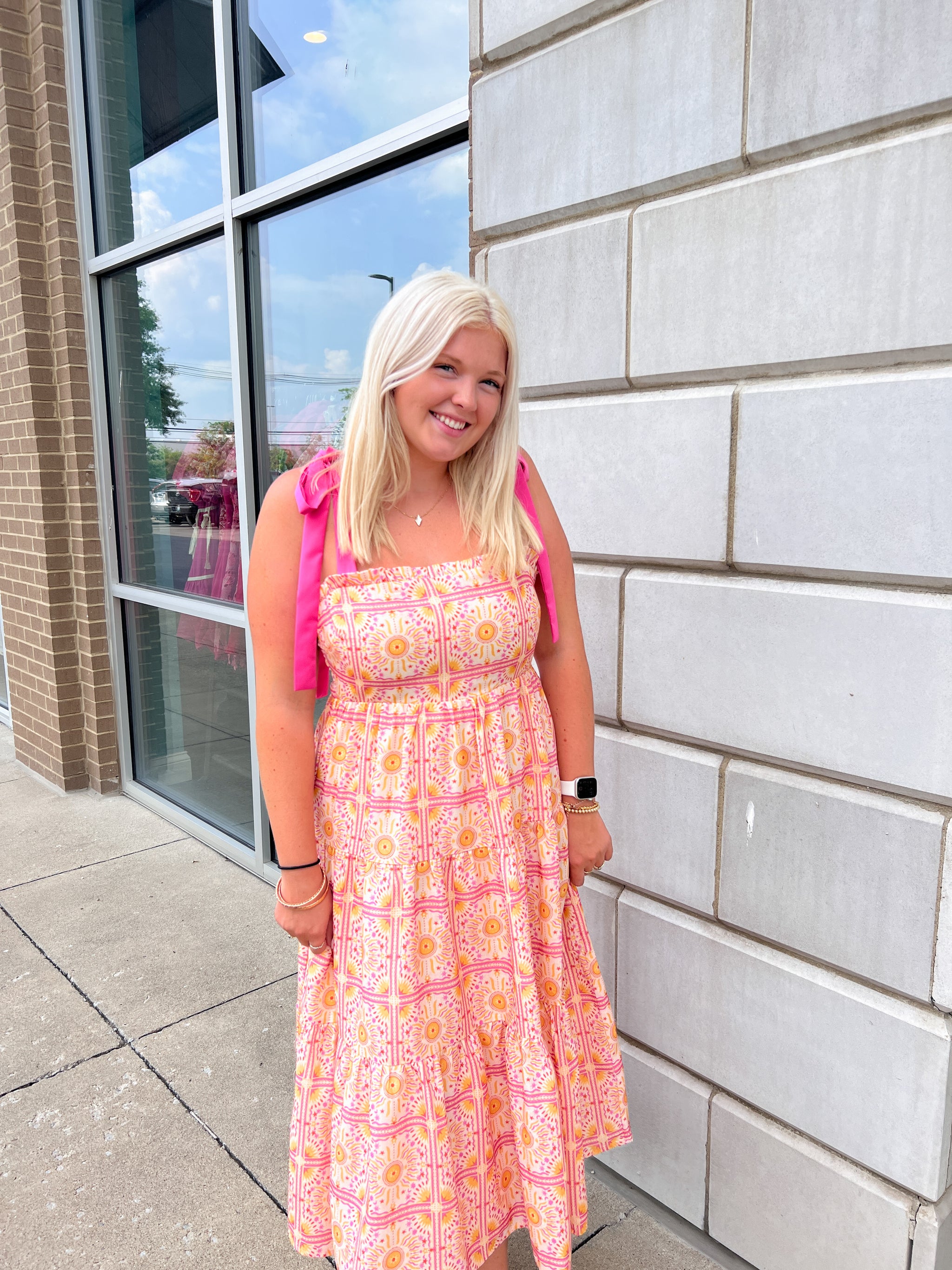 Under The Tuscan Sun Midi Dress Peacocks & Pearls Lexington Under The Tuscan Sun Midi Dress Peacocks & Pearls Lexington