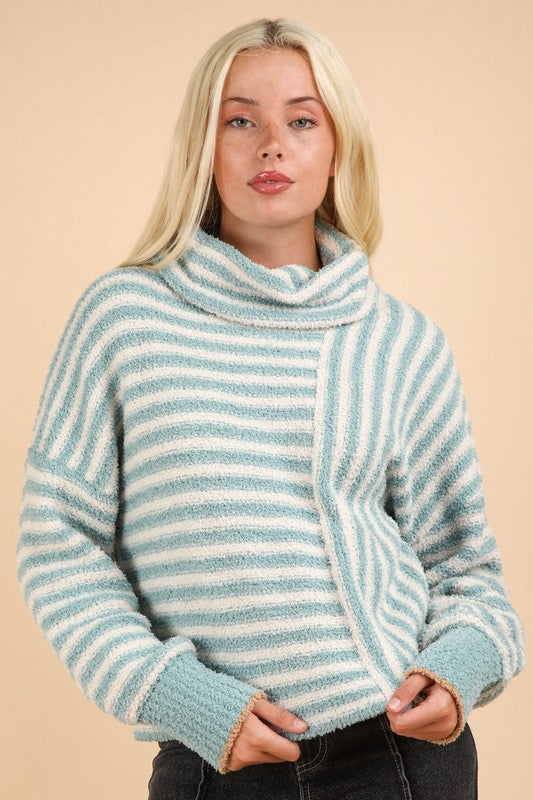 Striped Sensation Sweater Clothing Peacocks & Pearls Lexington S Sage 