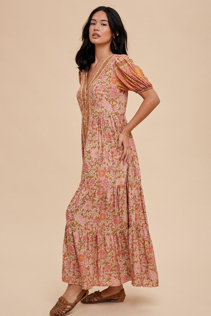 Cozy Charm Maxi Dress Clothing Peacocks & Pearls Lexington   