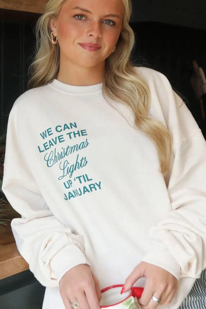 Til January Sweatshirt Clothing Peacocks & Pearls Lexington