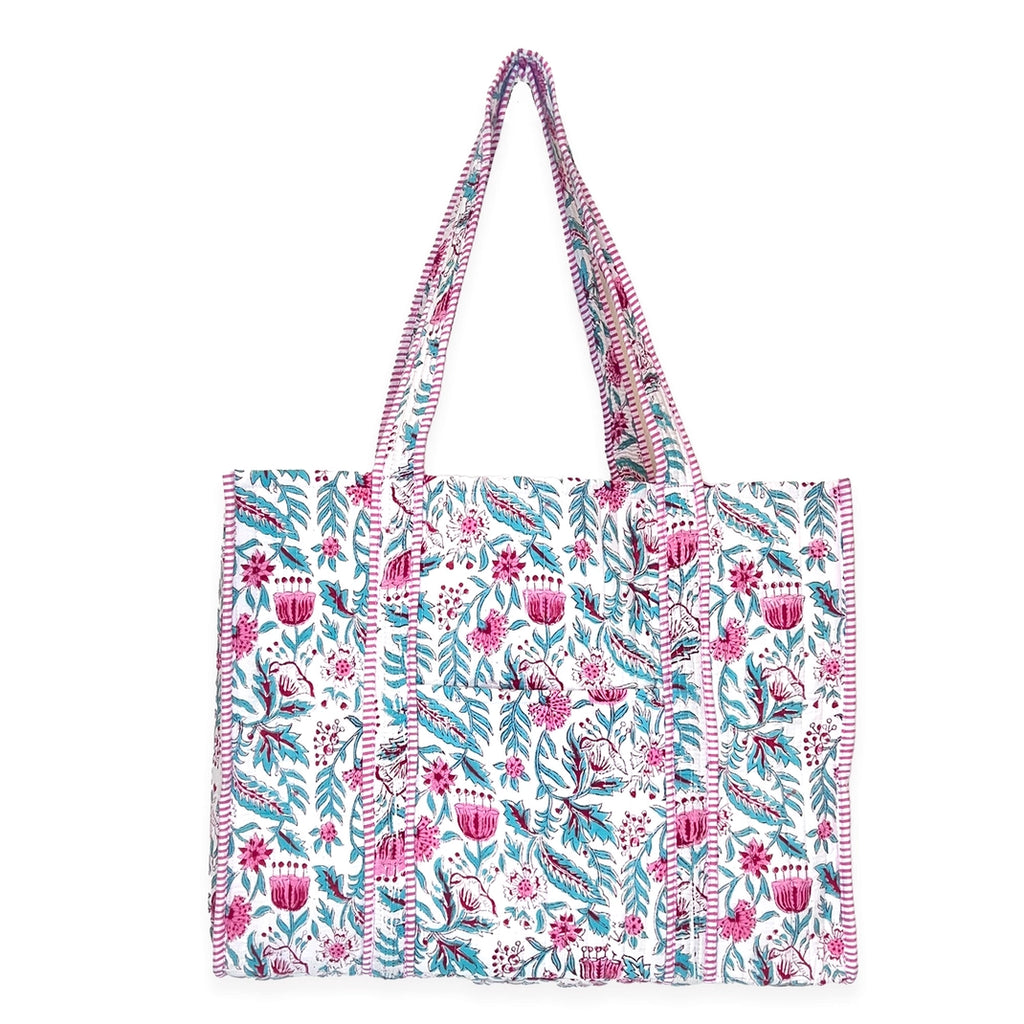 The Poppy Quilted Bag Accessory Peacocks & Pearls Lexington